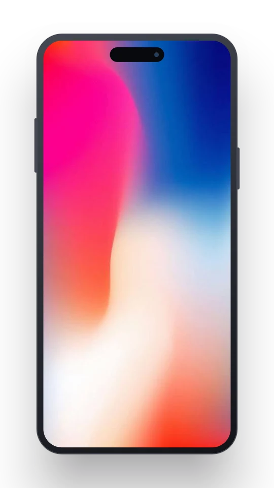 Rounded iPhone frame
